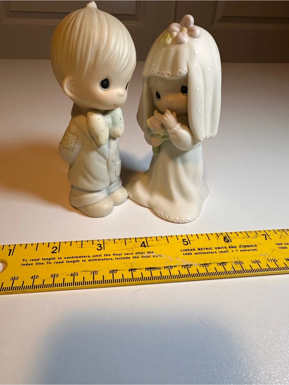 Vintage Precious Moments Bride and Groom figurines 1983